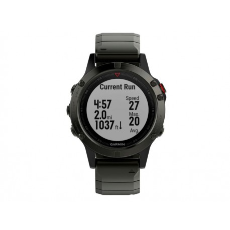 Monitor Garmin Fenix 5 Zafiro Gris Con Correa De Metal - Envío Gratuito