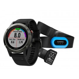 Monitor Garmin Fenix 5 Negro Con Banda De Frecuencia Cardiaca - Envío Gratuito