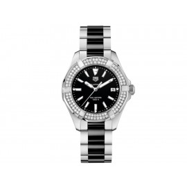 Tag Heuer Aquaracer WAY131E.BA0913 Reloj para Dama Color Acero/Negro - Envío Gratuito