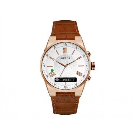 Guess Connect Smartwatch Reloj para Caballero Piel Café - Envío Gratuito