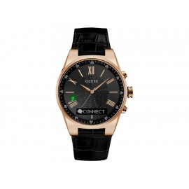 Guess Connect Smartwatch Reloj para Caballero Piel Negro - Envío Gratuito