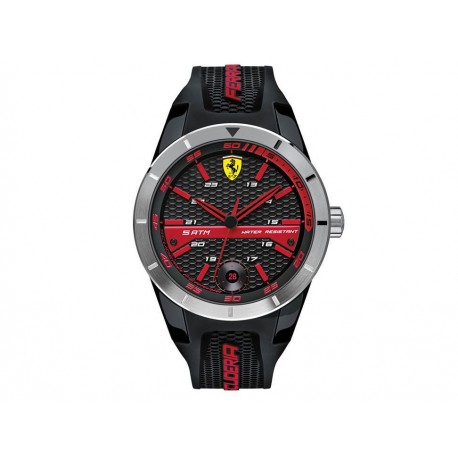 Scuderia Ferrari Red Rev T SF.830253 Reloj para Caballero Color Negro - Envío Gratuito