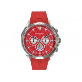 Reloj para caballero Nivada Fans Collection Club Deportivo Guadalajara Chivas NP17312GDL rojo - Envío Gratuito