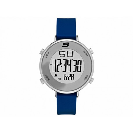 Skechers Skinny Silicone St SR6067 Reloj para Unisex Color Azul - Envío Gratuito