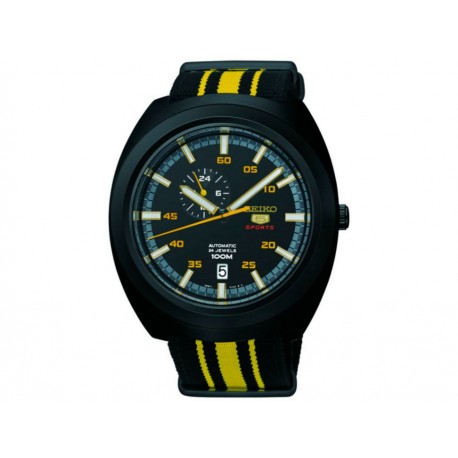 Seiko 5 Sports SSA289K1 Reloj para Caballero Color Negro - Envío Gratuito