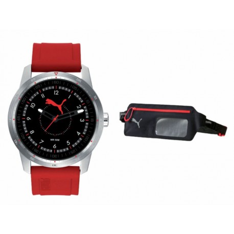 Reloj para caballero Puma Quick PU104111002.SET rojo - Envío Gratuito