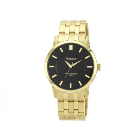 Armitron Dress Sport 204962BKGP Reloj para Caballero Color Oro - Envío Gratuito