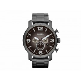 Fossil Nate JR1437 Reloj para Caballero Color Gris Obscuro - Envío Gratuito