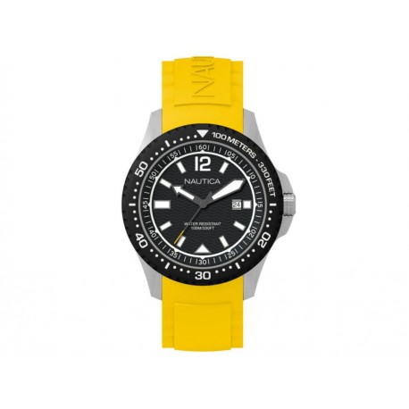 Nautica Maui NAPMAU005 Reloj para Caballero Color Amarillo - Envío Gratuito