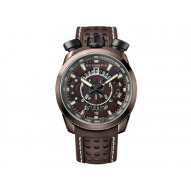 Bomberg Bolt 68 BS416 Reloj Unisex Color Café Obscuro - Envío Gratuito