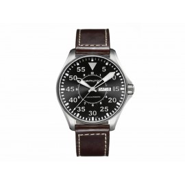 Reloj para caballero Hamilton Khaki Aviation H64715535 café - Envío Gratuito