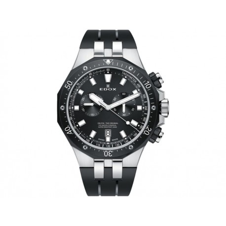 Reloj para caballero Edox Delfin 10109357NCANIN negro - Envío Gratuito