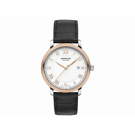 Montblanc Tradition Date Automatic 114336 Reloj para Caballero Color Negro - Envío Gratuito