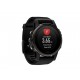 Monitor Garmin Fenix 5S Zafiro Negro Con Correa De Caucho - Envío Gratuito