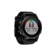 Monitor Garmin Fenix 5S Zafiro Negro Con Correa De Caucho - Envío Gratuito