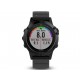 Monitor Garmin Fenix 5 Zafiro Negro Con Correa De Caucho - Envío Gratuito