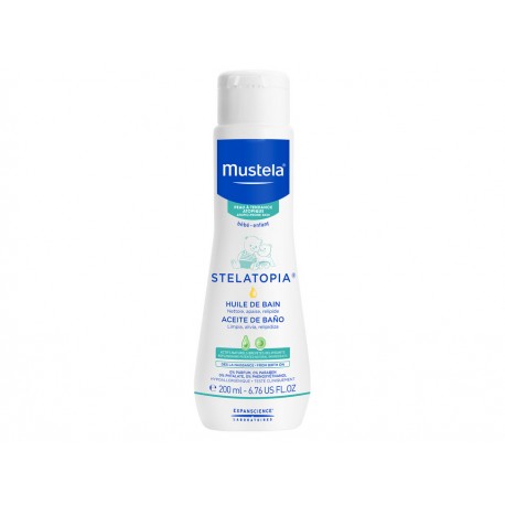 Aceite de baño para piel atopica Mustela Stelatopia 200 ml - Envío Gratuito