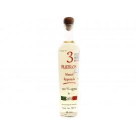 Mezcal 3 Pueblos Reposado México 750 ml - Envío Gratuito