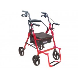 Drive Andadera 795BU Rollator con Bolsa Color Negro con Rojo - Envío Gratuito