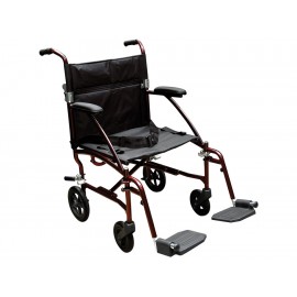 Silla de Traslado Medical Store Color Negro con Vino - Envío Gratuito