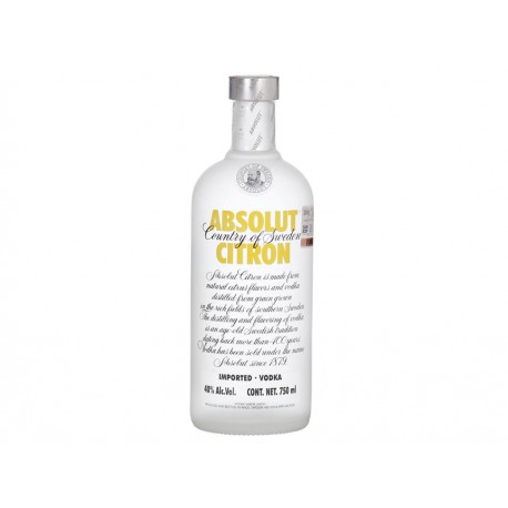 Caja de Vodka Absolut Citron 750 ml - Envío Gratuito