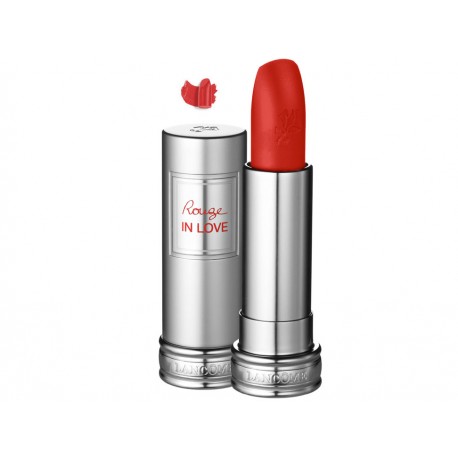 Lápiz Labial Rouge In Love Lancôme Rojo Oscuro Caliente - Envío Gratuito