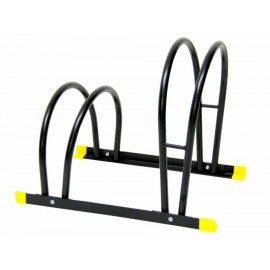 Bike Parking Rack Doble de Piso Negro con Amarillo - Envío Gratuito