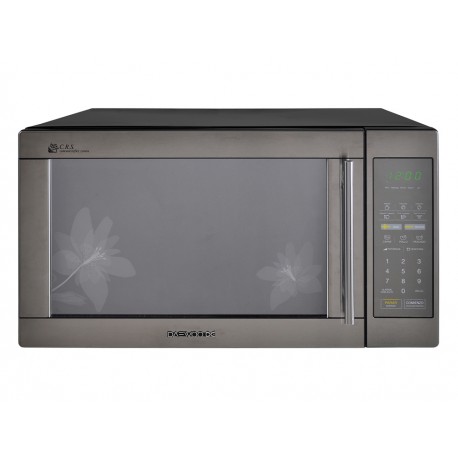 Daewoo Horno de Microondas Acero/ Gabinete Negro Puerta Cristal Templado KOR-164HL - Envío Gratuito