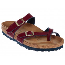 Sandalia lisa Birkenstock vino - Envío Gratuito