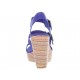 Sandalia wedge Tommy hilfiger azul - Envío Gratuito