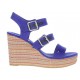 Sandalia wedge Tommy hilfiger azul - Envío Gratuito