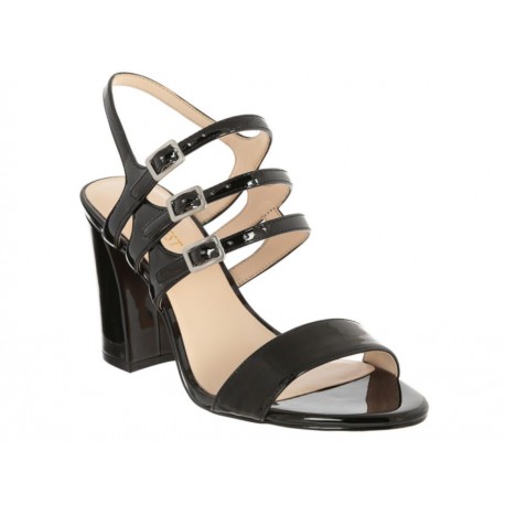 Sandalia lisa Nine West negro - Envío Gratuito