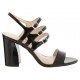 Sandalia lisa Nine West negro - Envío Gratuito