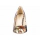 Zapatilla floral Nine West taupe - Envío Gratuito