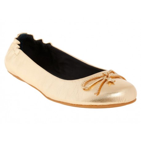 Balerina lisa Tommy Hilfiger dorado - Envío Gratuito