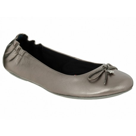 Balerina lisa Tommy Hilfiger plateada - Envío Gratuito