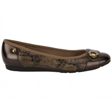 Balerina animal print Anne Klein bronce - Envío Gratuito