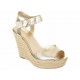 Sandalia wedge Nine West oro - Envío Gratuito