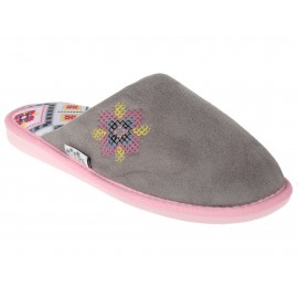 Pantufla con diseño gráfico Arra gris - Envío Gratuito