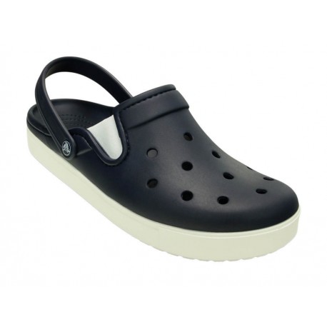 Sandalia lisa Crocs azul marino - Envío Gratuito