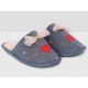 Pantufla estampada Etam gris - Envío Gratuito