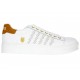 Tenis liso K-Swiss piel blanco - Envío Gratuito