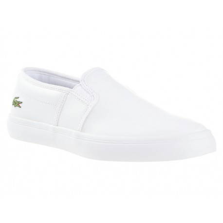 Tenis liso Lacoste blanco - Envío Gratuito