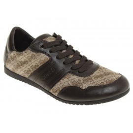 Guess Zapato Triston Quilted Logo con Agujeta Café - Envío Gratuito