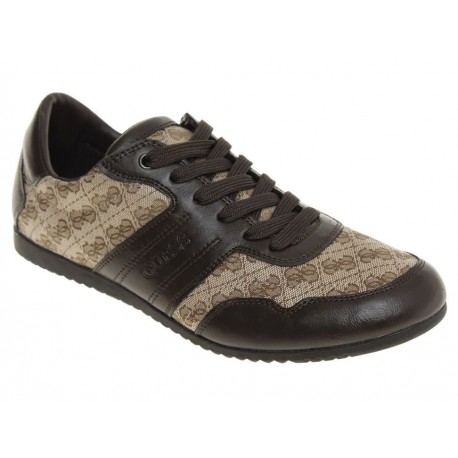 Guess Zapato Triston Quilted Logo con Agujeta Café - Envío Gratuito