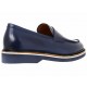 Zapato mocasín Fratelli piel azul marino - Envío Gratuito