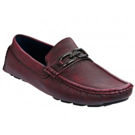 JBE Zapato Mocasín con Hebilla Rojo - Envío Gratuito