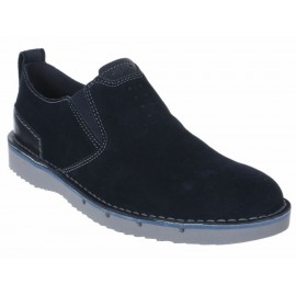 Zapato Clarks de piel azul - Envío Gratuito