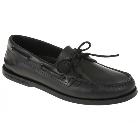 Zapato náutico Sperry piel negro - Envío Gratuito