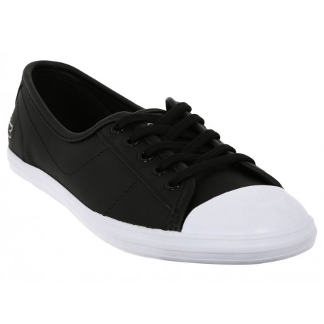 Tenis liso Lacoste negro - Envío Gratuito